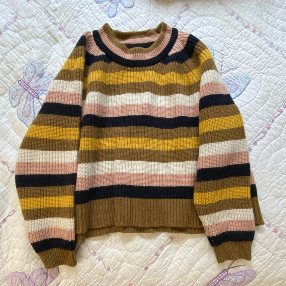 Madewell Striped Knit Sweater